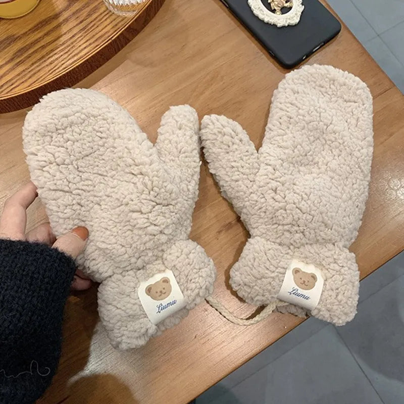 Sophie | Moufles en peluche douces et chaudes