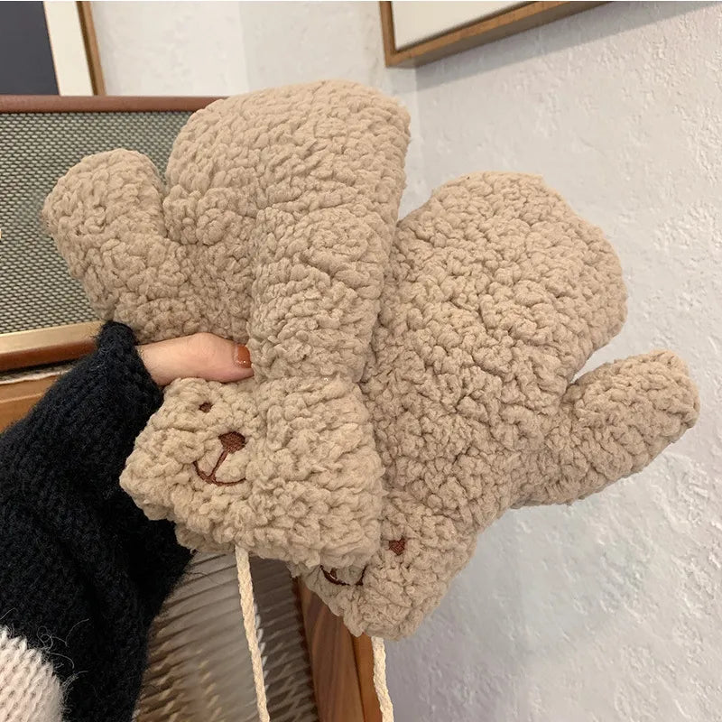 Sophie | Moufles en peluche douces et chaudes