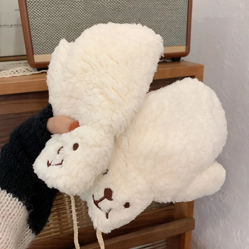 Sophie | Moufles en peluche douces et chaudes