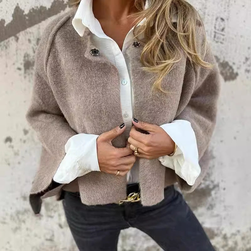 Short Buttoned Jacket for Women