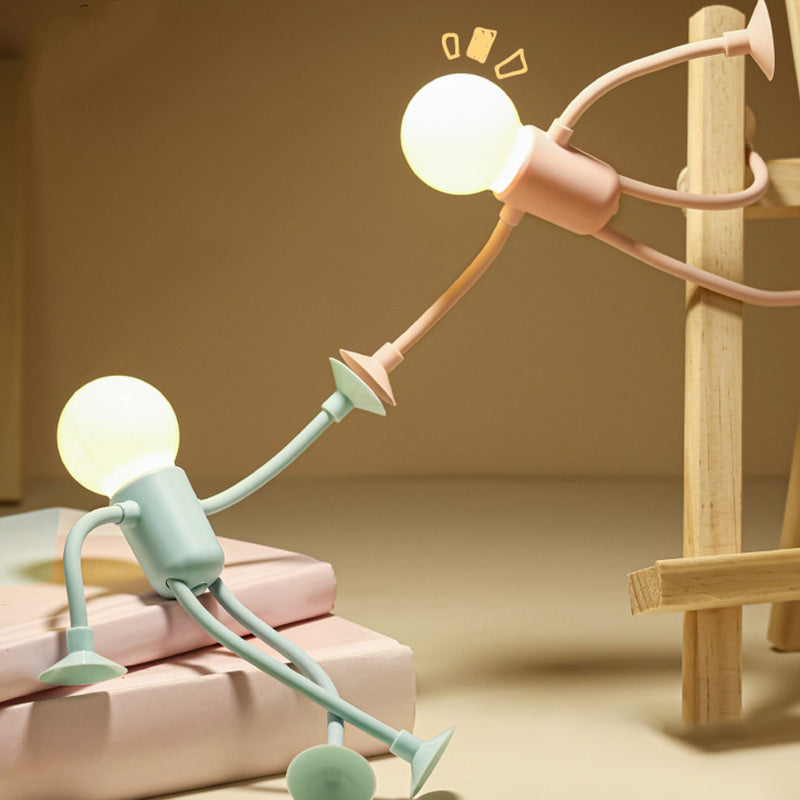 Flexible Desk Lamp with Suction Cup – Playful and Adjustable Lighting for Home or Work