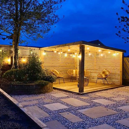 Heavy Duty LED String Lights for Outdoors - Waterproof and Connectable