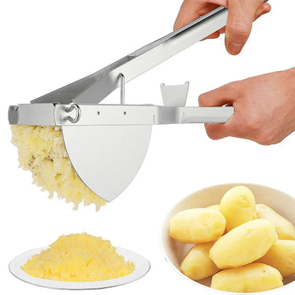 Stainless Steel Potato Ricer - Masher for Potatoes, Fruit & Vegetables