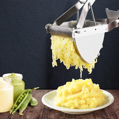 Stainless Steel Potato Ricer - Masher for Potatoes, Fruit & Vegetables