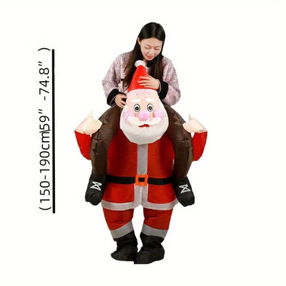 Costume de Père Noël gonflable élégant pour le carnaval