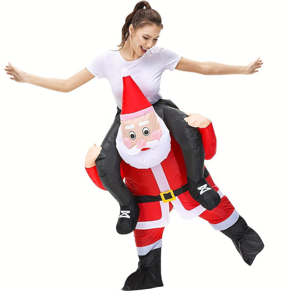 Costume de Père Noël gonflable élégant pour le carnaval
