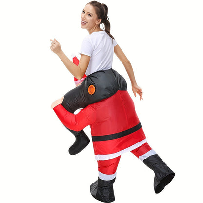 Costume de Père Noël gonflable élégant pour le carnaval