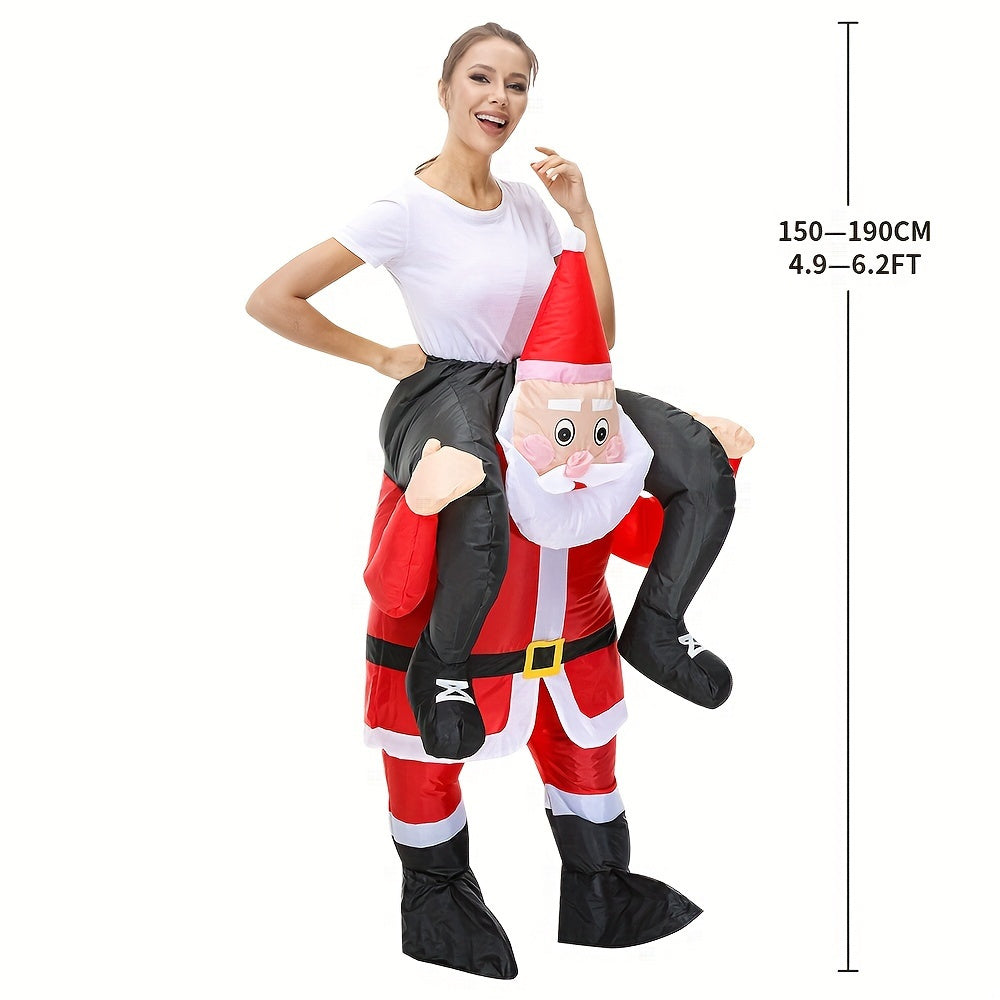 Costume de Père Noël gonflable élégant pour le carnaval