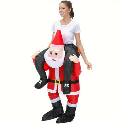 Costume de Père Noël gonflable élégant pour le carnaval