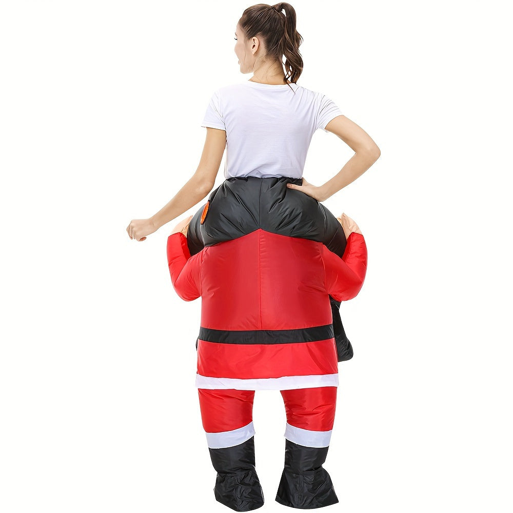 Costume de Père Noël gonflable élégant pour le carnaval