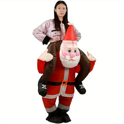 Costume de Père Noël gonflable élégant pour le carnaval
