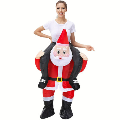 Costume de Père Noël gonflable élégant pour le carnaval