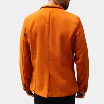 Stijn | Veste d'été pour homme orange élégante