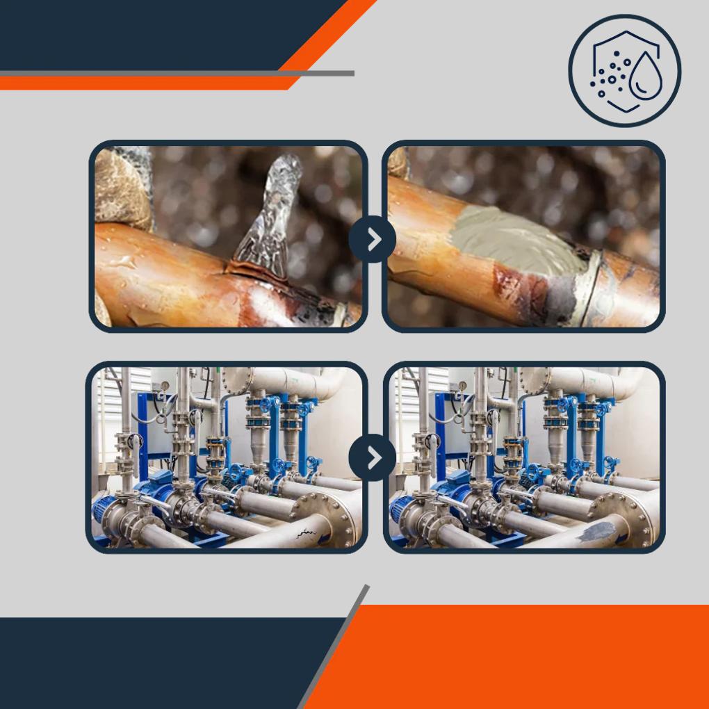 Colla per riparazioni in metallo 50 g - Formula adesiva impermeabile