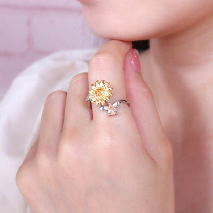Sunflower Ring | Anti-Stress Ring & Spinner