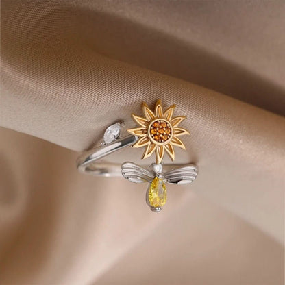 Sunflower Ring | Anti-Stress Ring & Spinner