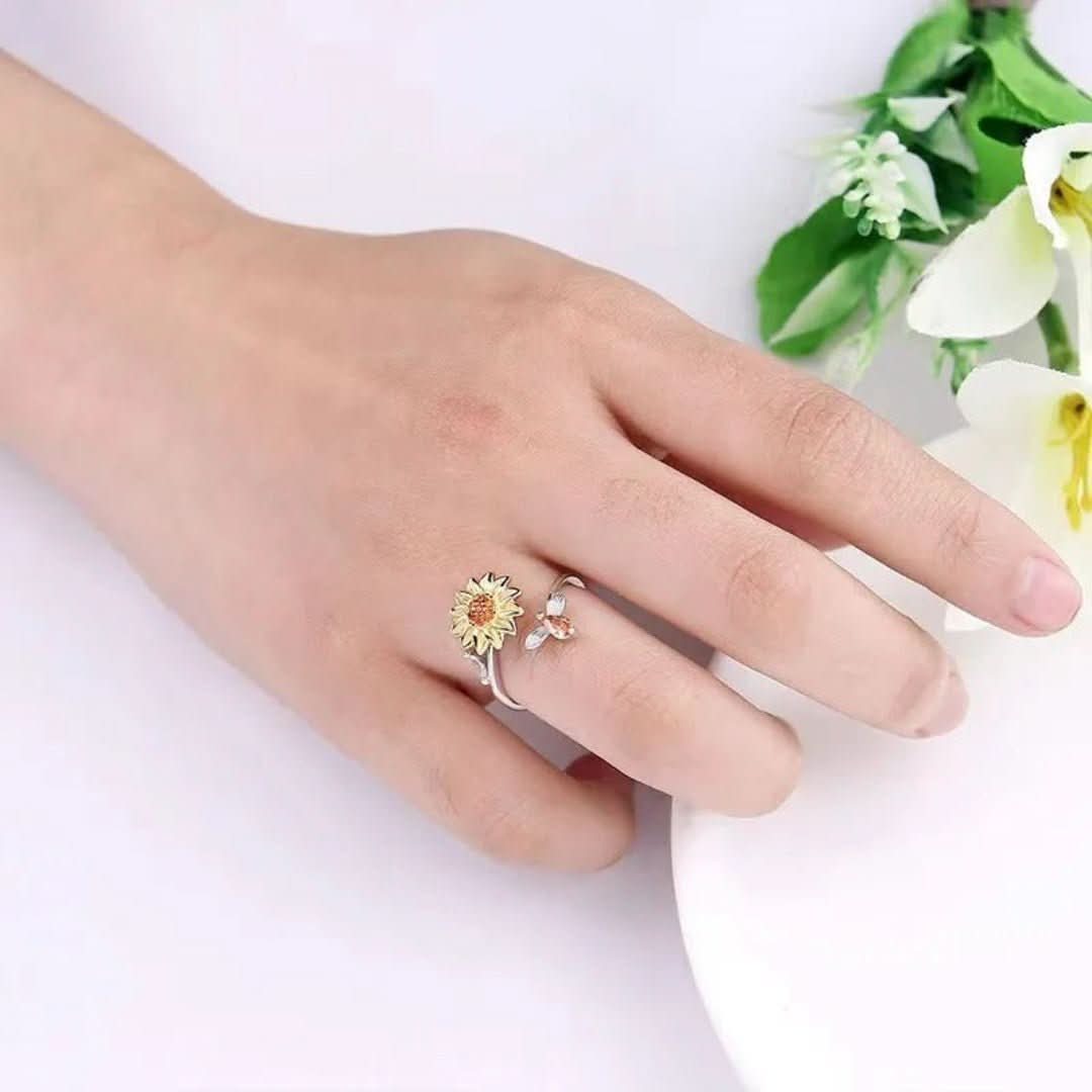 Sunflower Ring | Anti-Stress Ring & Spinner