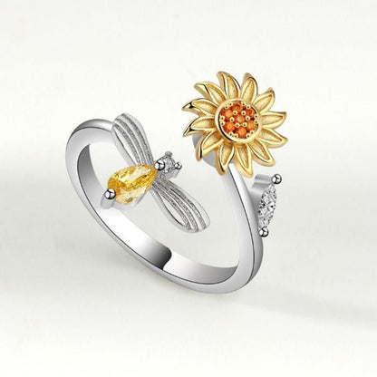 Sunflower Ring | Anti-Stress Ring & Spinner