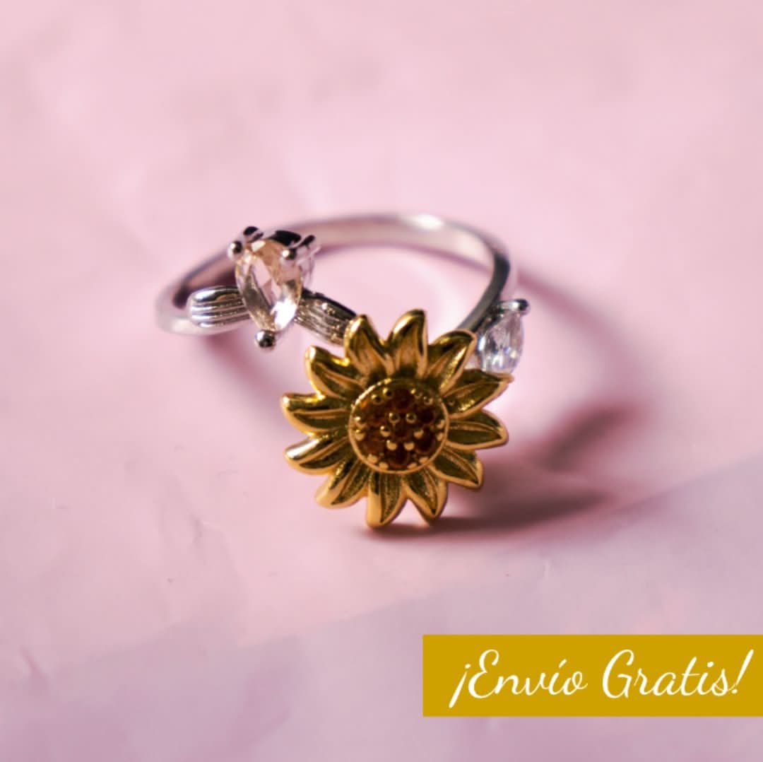 Sunflower Ring | Anti-Stress Ring & Spinner