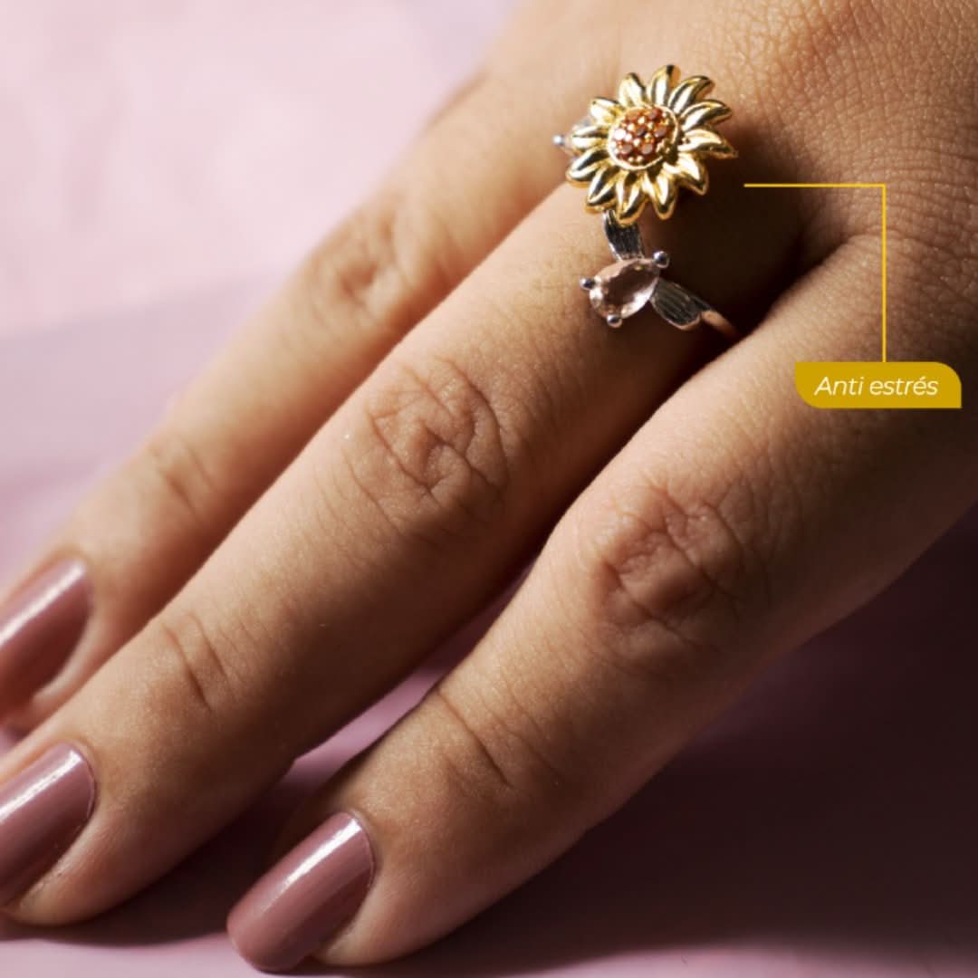Sunflower Ring | Anti-Stress Ring & Spinner