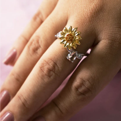 Sunflower Ring | Anti-Stress Ring & Spinner