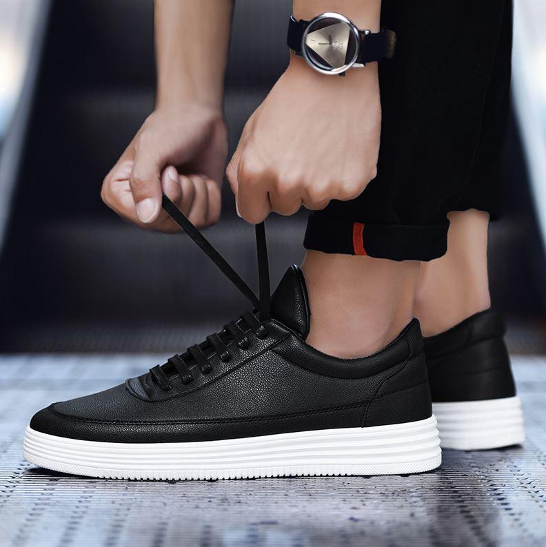 Sven | Baskets décontractées en cuir pour hommes