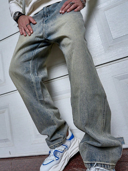 Sven | Jean droit pour homme bleu foncé