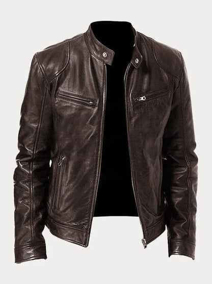 Sven | Veste de motard en cuir élégante disponible en plusieurs couleurs
