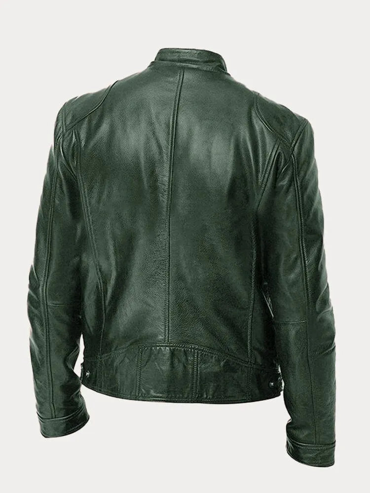 Sven | Veste de motard en cuir élégante disponible en plusieurs couleurs