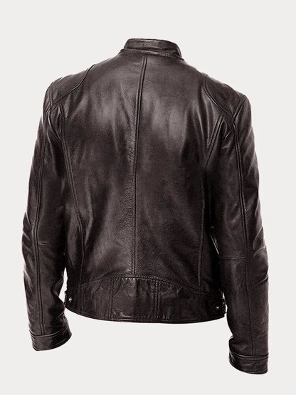 Sven | Veste de motard en cuir élégante disponible en plusieurs couleurs