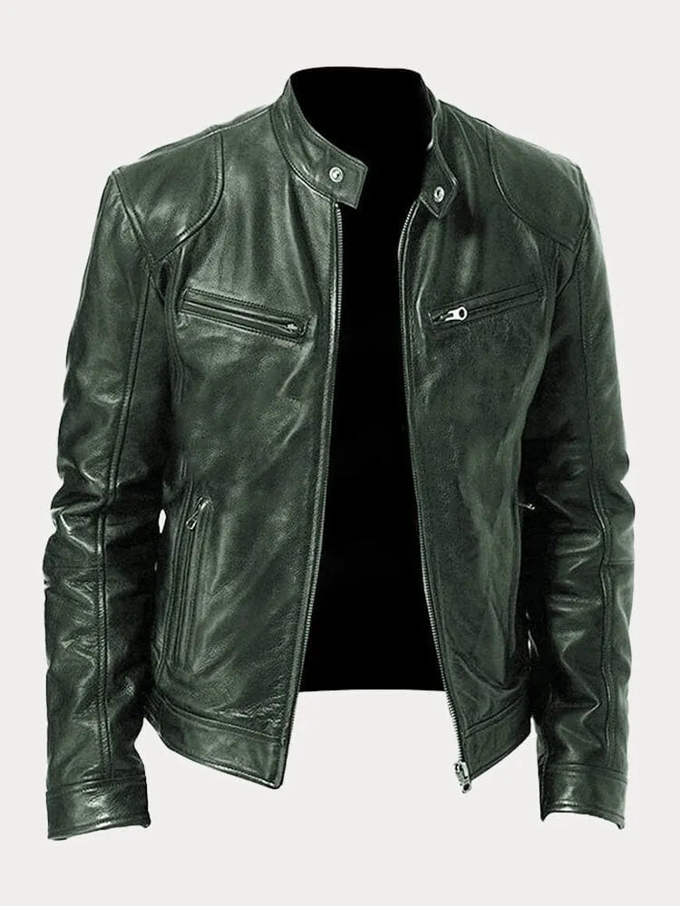 Sven | Veste de motard en cuir élégante disponible en plusieurs couleurs