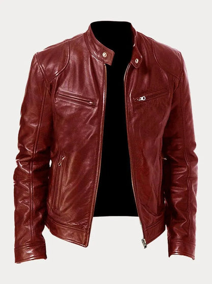 Sven | Veste de motard en cuir élégante disponible en plusieurs couleurs
