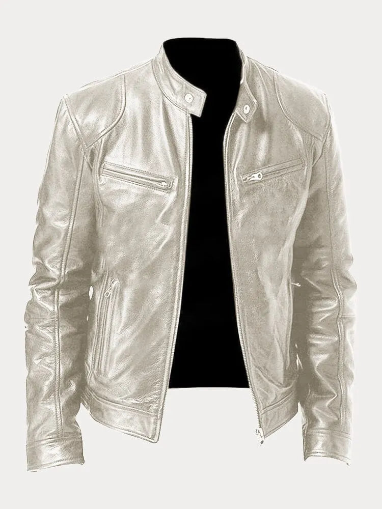 Sven | Veste de motard en cuir élégante disponible en plusieurs couleurs