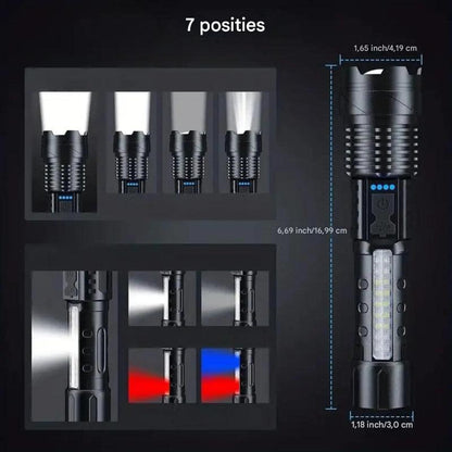 OutdoorHaven Military Torch – 5000 Lumen Tactical Flashlight