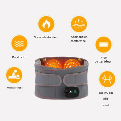 Massage Belt with Red Light Heat