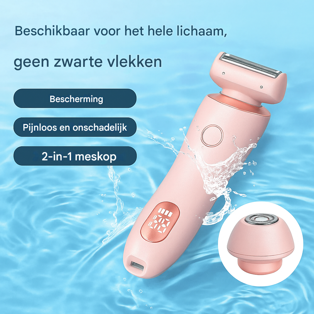 2-in-1 Electric Shaver and Trimmer for Women