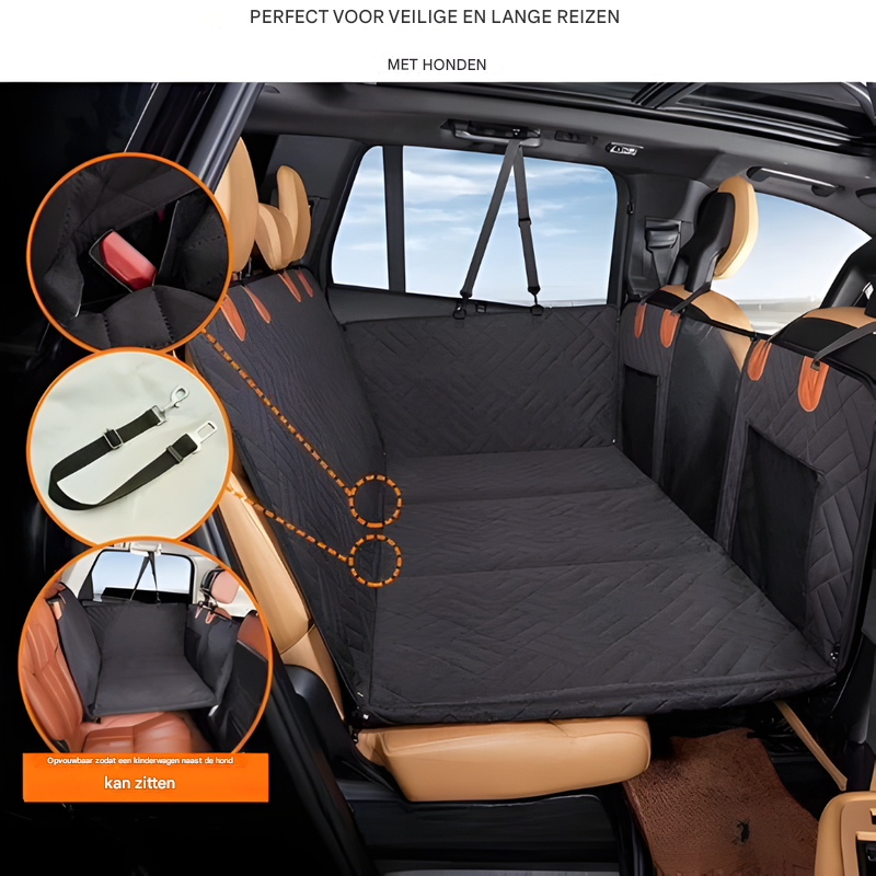 Dog Car Seat Extension with Hard Floor