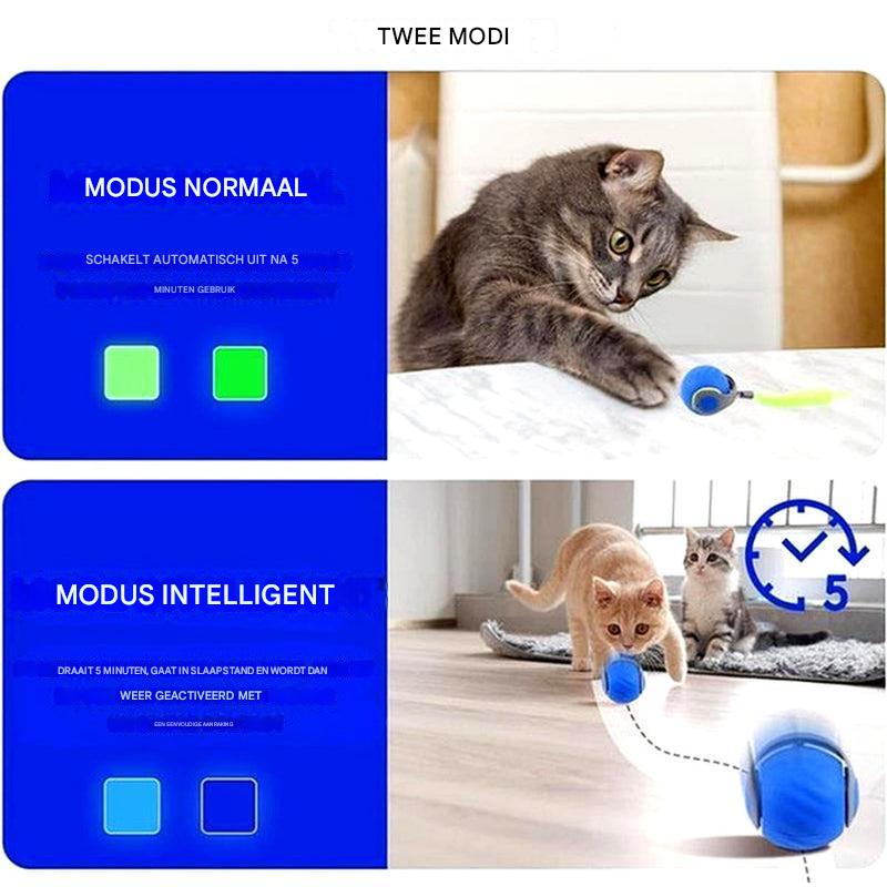 Interactive Cat Ball Toy - Self-Moving Rolling Play Ball