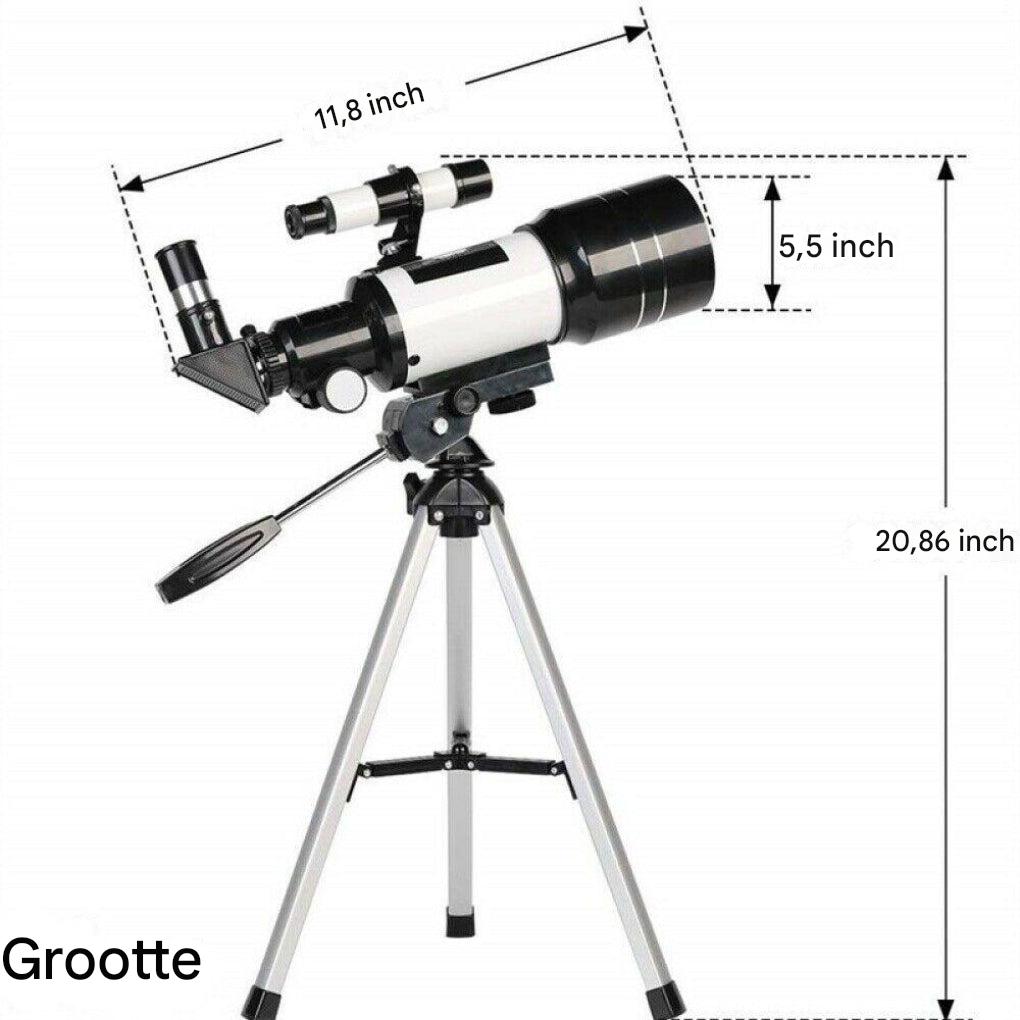 Professional 300/70mm Telescope with Tripod and Smartphone Holder