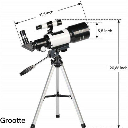 Professional 300/70mm Telescope with Tripod and Smartphone Holder