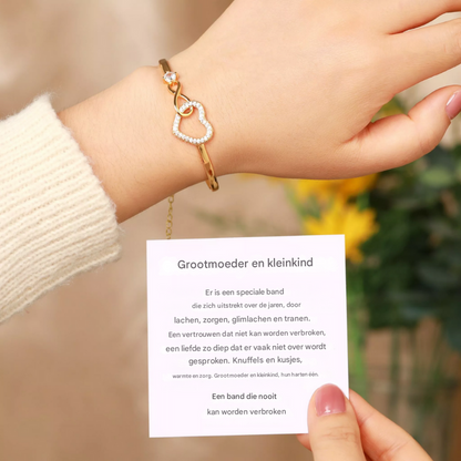 Bracciale da donna con cuore dell’infinito