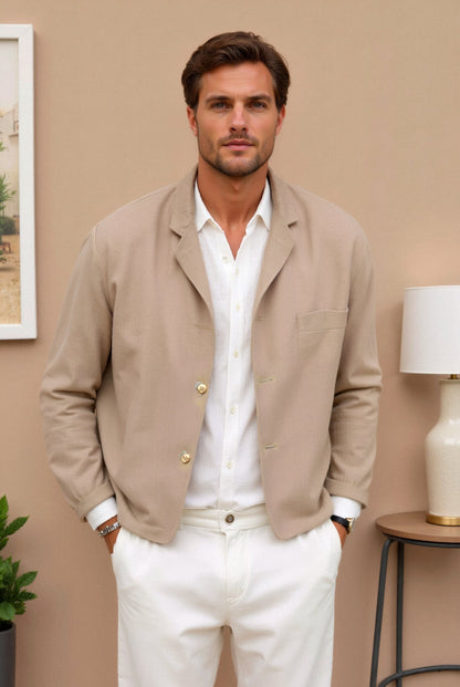 Teun | Veste de costume décontractée polyvalente avec col à revers
