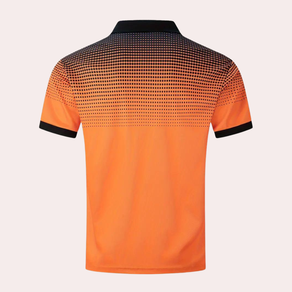 Teun | Chemise d'été orange à pois
