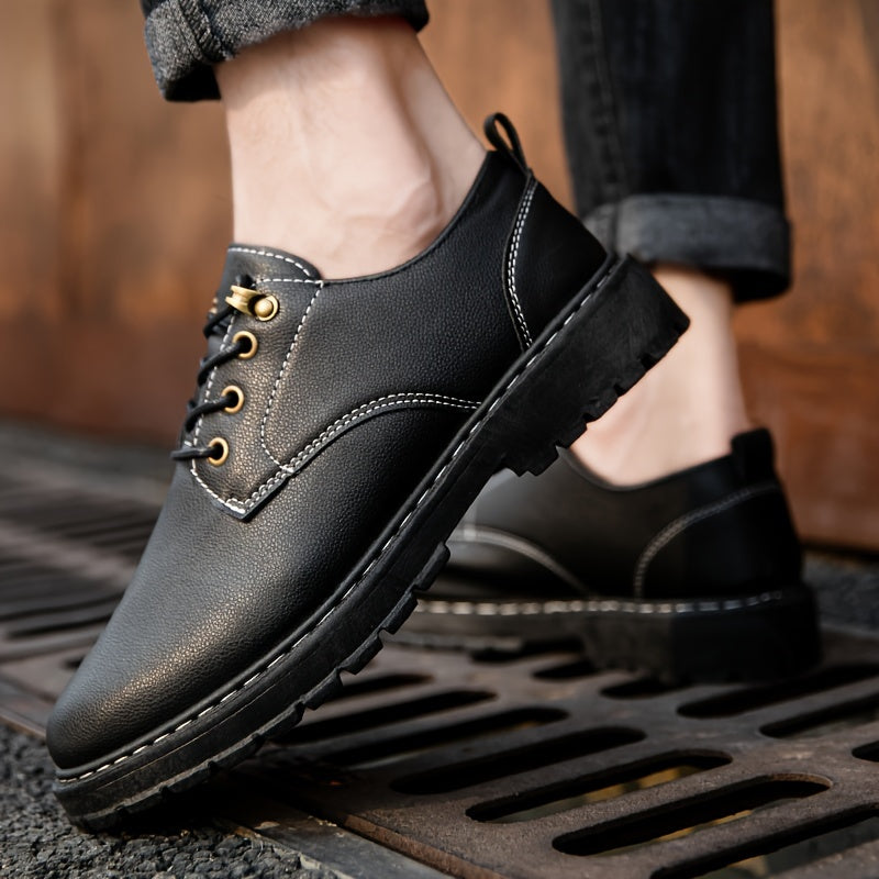 Thijs | Chaussures à lacets confortables pour hommes en couleur unie