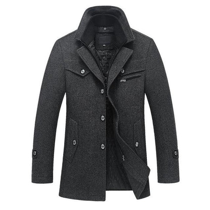 Thijs | Manteau d'affaires épais d'hiver pour hommes
