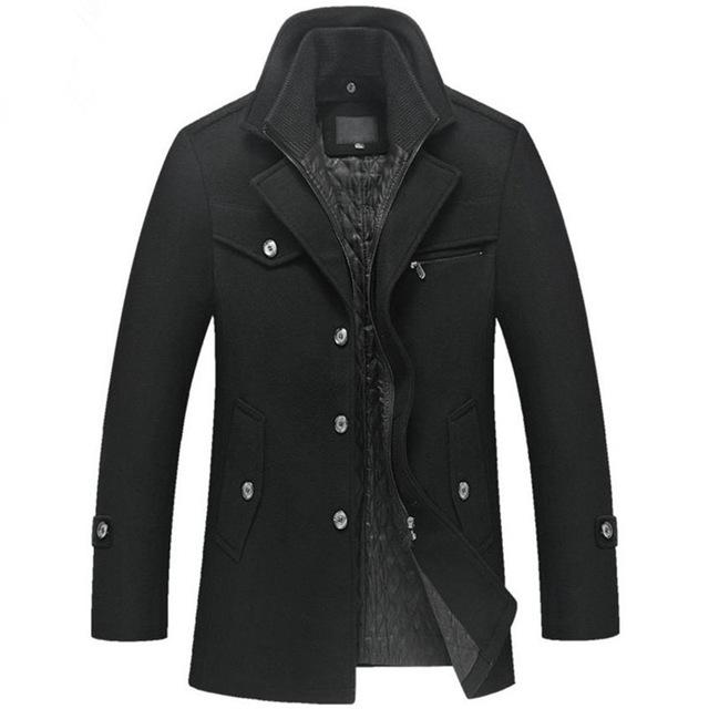 Thijs | Manteau d'affaires épais d'hiver pour hommes