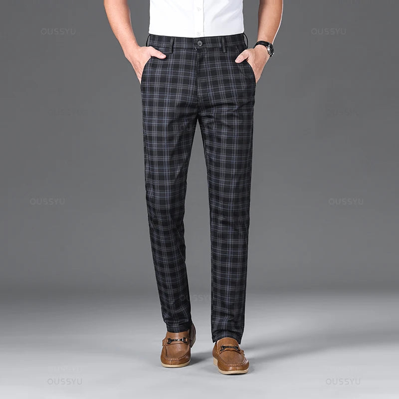 Thijs | Pantalon classique à carreaux pour homme