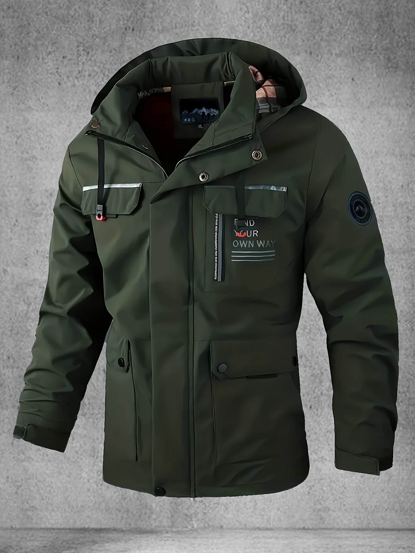 Thijs | Veste softshell homme imperméable et coupe-vent avec capuche et plusieurs poches