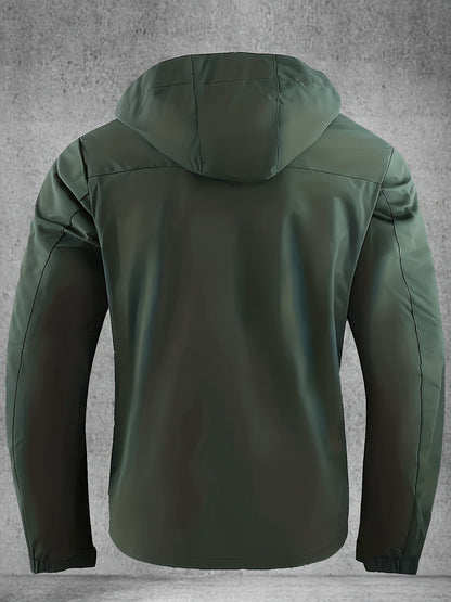 Thijs | Veste softshell homme imperméable et coupe-vent avec capuche et plusieurs poches