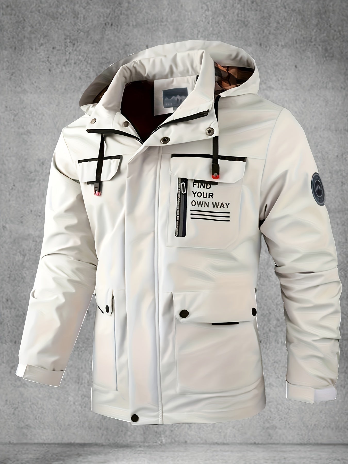 Thijs | Veste softshell homme imperméable et coupe-vent avec capuche et plusieurs poches